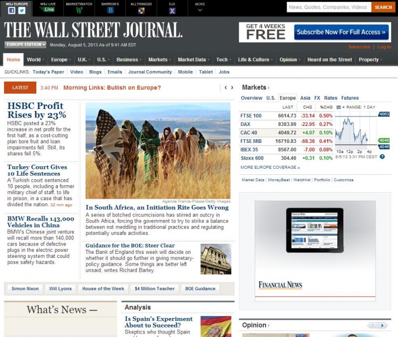 La Chine décide de censurer le Wall Street Journal