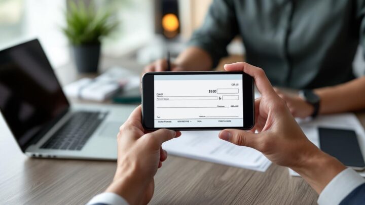 guide sur la banque en ligne avec encaissement de chèque