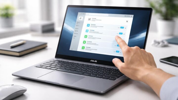 Asus : vérifier mises à jour et pilotes pour problème tactile