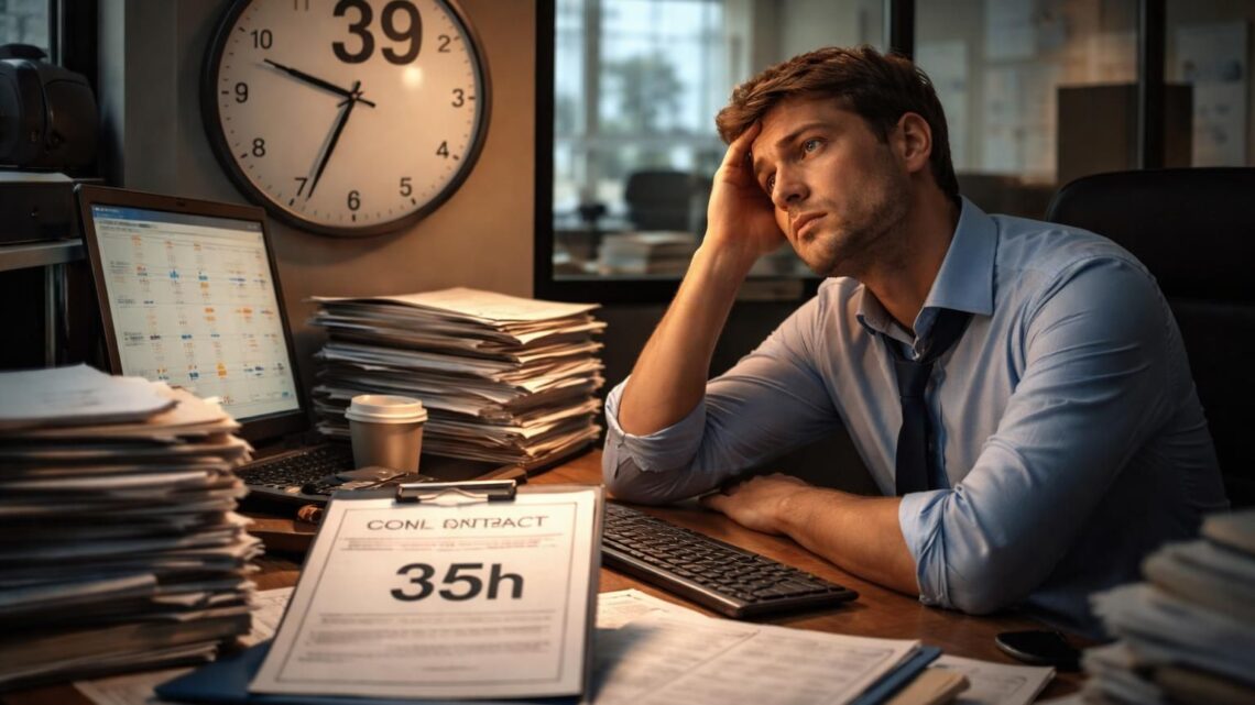 Contrat 35h mais travail de 39h : comprendre les dérives du temps de travail