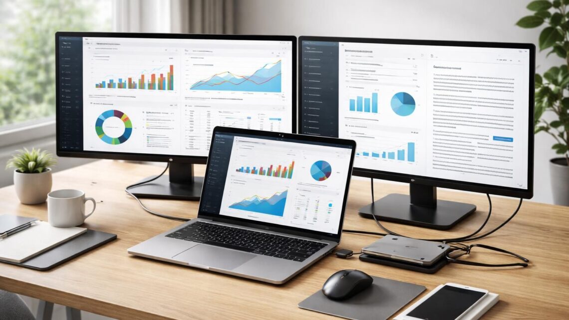 Poste hybride : transformer un PC portable avec dock USB-C et écrans