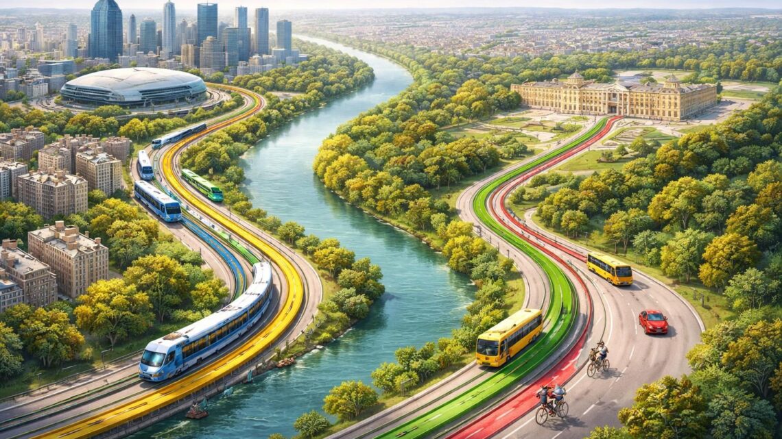 Trajets optimaux entre Paris La Défense Arena et Versailles, tous transports