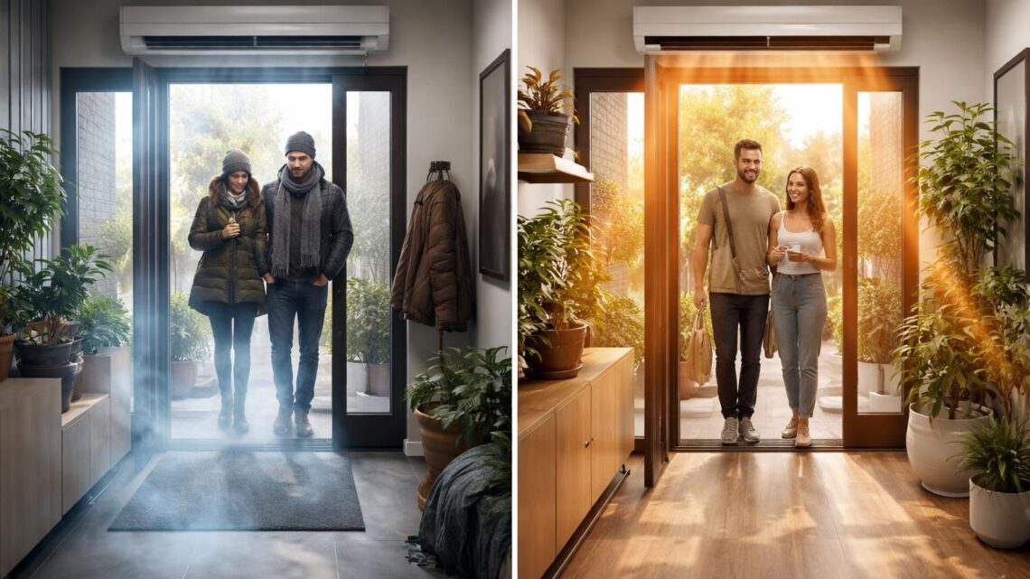 Comment le dimensionnement d&rsquo;un rideau d&rsquo;air chaud impacte votre climat intérieur ?