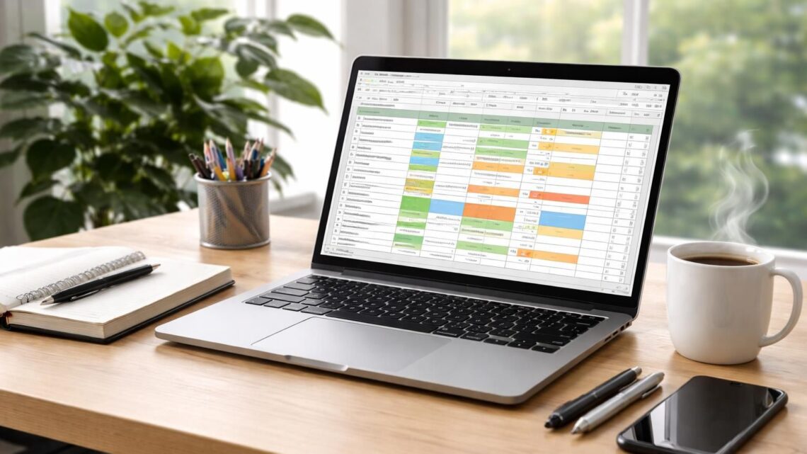 Planning Excel : infos clés pour organiser efficacement vos tâches et projets