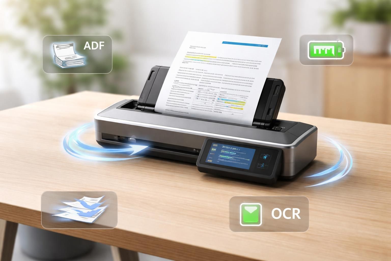 découvrez les critères clés pour choisir un scanner mobile : adf, vitesse, ocr et autonomie de batterie pour optimiser votre productivité.